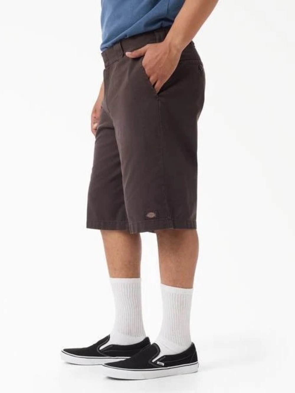 Dickies Worn In Loose 13" Work Shorts Dark Brown